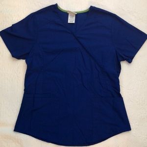 Scrub Star Scrubs Top Royal Blue XS